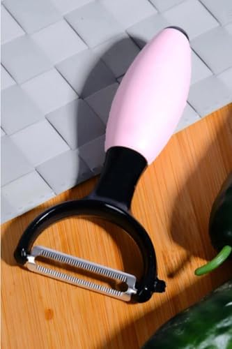 Alternative view of Silikon Saplı Soyacak, Çelik Lazer Kesim Bıçak, Siyah, Mutfak İçin, Ergonomik Kaymaz Tutma, 17 cm