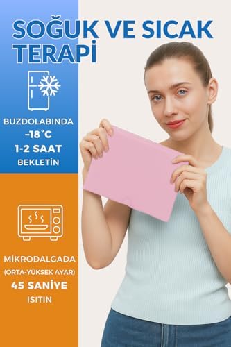 Migren ve Baş Ağrısı Giderici Başlık Şapka, Çift Katmanlı Soğuk ve Terapi Medikal Jel (Pembe)