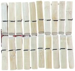 Bambu Çamaşır Mandalı, Doğal Ahşap, Geleneksel Tasarım, 24 cm, 20 Adet