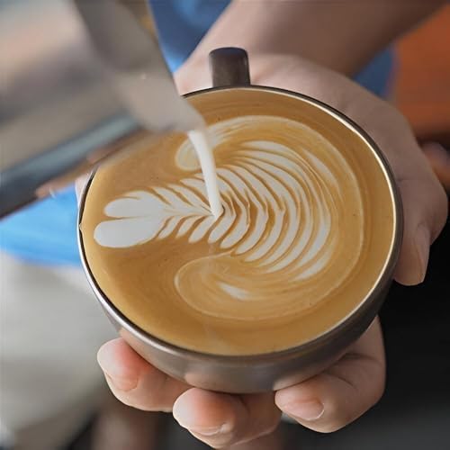 Paslanmaz Çelik Sütlük - Barista Süt Isıtıcı & Köpürtücü | Art Pitcher | Küçük & Büyük Boy Seçenekli, Ocak Üstü Çelik Süt Potu (550 ml)