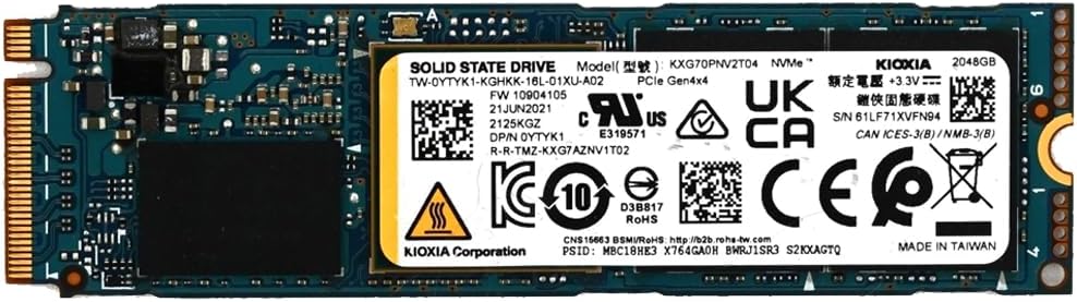 Alternative view of XG7 2TB M.2 2280 Gen4 SSD 6400MB Okuma /500