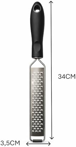 Paslanmaz Çelik Parmesan Limon Rende - Ergonomik Saplı, Bulaşık Makinesinde Yıkanabilir, Zester Rende - Limon, Peynir, Hindistan Cevizi, Zencefil İçin