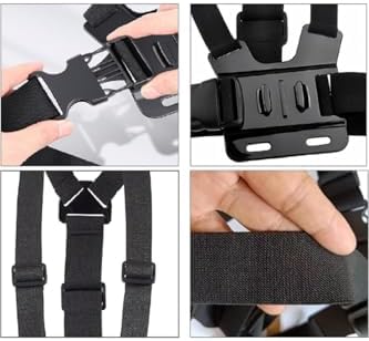 Aksiyon Kameraları İçin Çok Yönlü Göğüs Kayışı – Bisiklet, Motosiklet, Kayak, Trekking