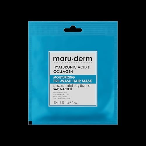 Alternative view of Maru.Derm Duş Öncesi Saç Maskesi, Hyalüronik Asit & Kolajen, Nemlendirici, 300 ml, Mor, Yıpranmış Saçlar için, Vegan