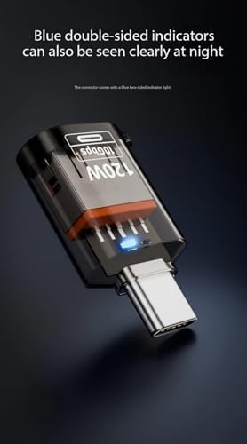 Alternative view of Type-C to USB OTG Dönüştürücü 120W 10Gbps Hızlı Şarj ve Veri Aktarım Destekli OTGTR