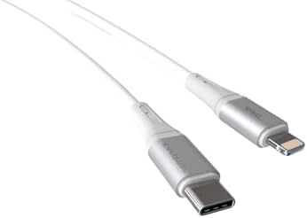 Alternative view of Wahoo Type C-Lightning 27Watt PD Hızlı Şarj Kablosu (Beyaz/Gümüş Metal) (100 CM)