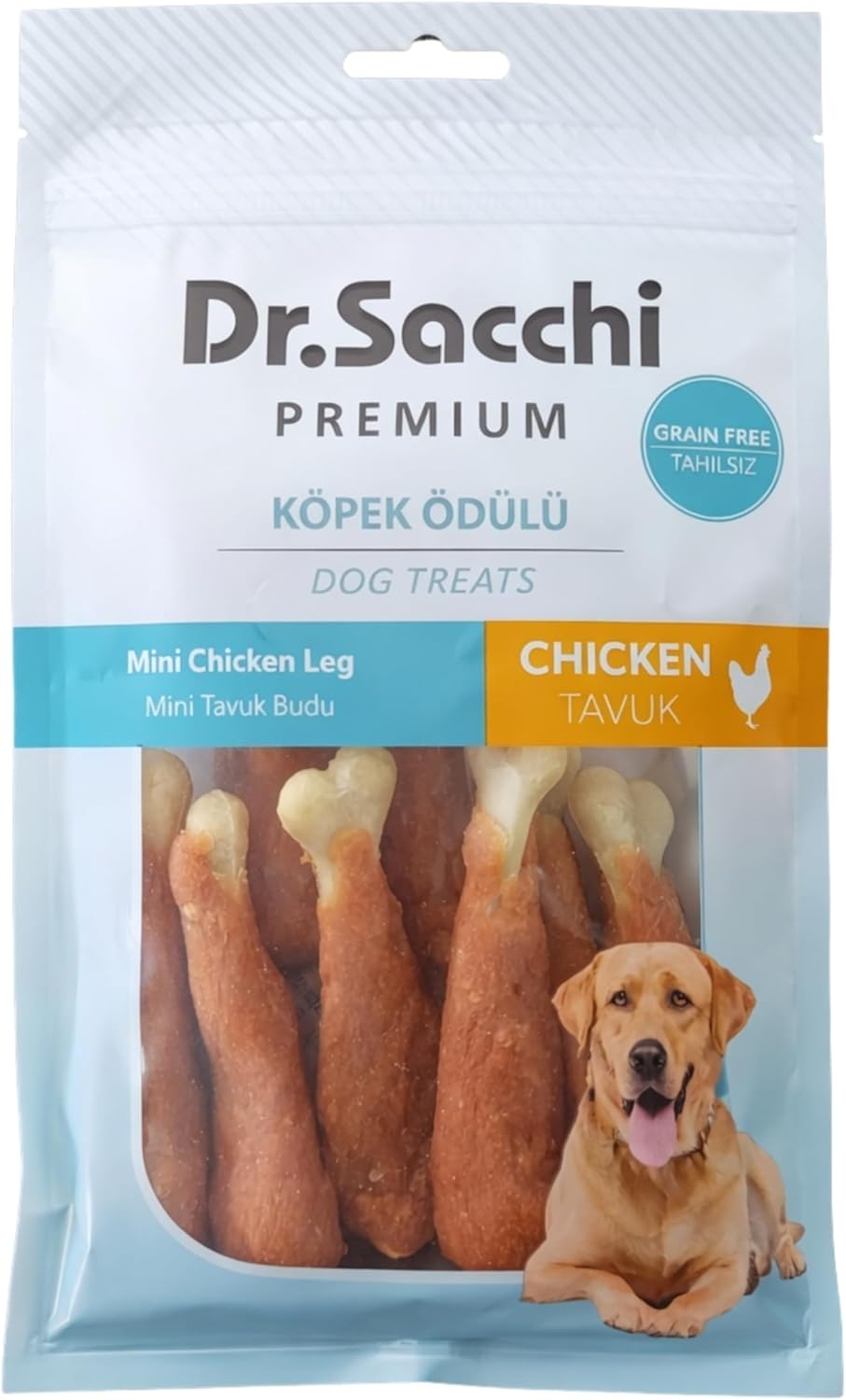 Alternative view of Dr.Sacchi Premium Tavuklu ve Ördekli Kebap Tahılsız Köpek Ödülü 5"19-20 Gr 5'li