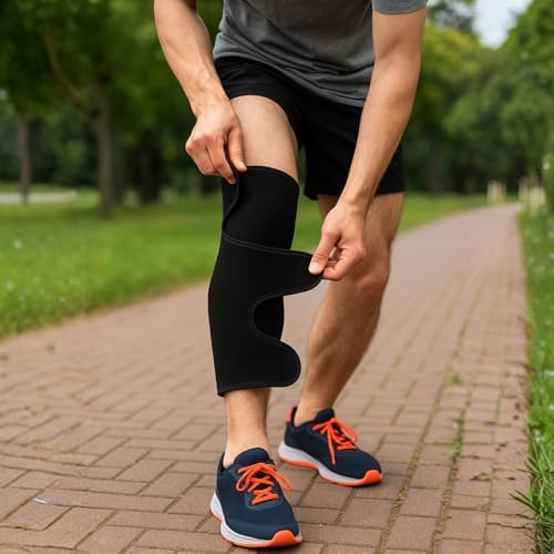 Ayarlanabilir Baldır & Diz Altı Destek Bandı – Neopren, Nefes Alabilen, Cırtlı Esnek Yapı, Spor ve Günlük Kullanım İçin