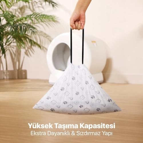Alternative view of Çöp Torbası - Akıllı Kedi Tuvaletleri ile Uyumlu Kokulu & Büzgülü Çöp Torbası - UBPet C10 Pro ve UBPet C20 Uyumlu - 4 Litre Hazne - 50 Adet