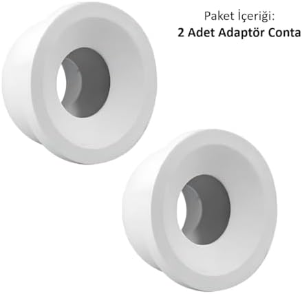 Alternative view of Adaptör Conta – Takoz Tip – Lavabo Sifonu ve Çamaşır/Bulaşık Makinesi Gideri için – 50’lik Uyumlu – 2 Adet