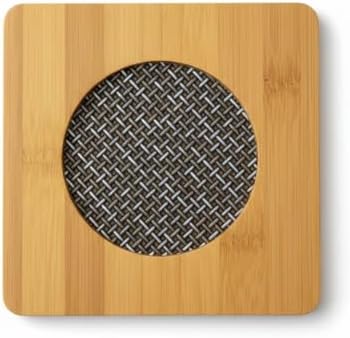 Alternative view of Kare Bambu – Metal Fileli, Dayanıklı Tencere ve Çaydanlık Altlığı (16,5 x 16,5 cm)