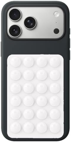Alternative view of Dikdörtgen Vantuzlu Yapışkan Telefon Tutucu Taşınabilir Silikon Yumuşak Telefon Standı Geniş Kullanım Alanı Beyaz