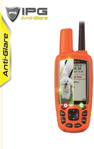 Alpha 50 - Astro 320-430-900 Köpek Eğitim El Cihazı için IPG Anti-Glare Parlama Önleyici Mat Ekran Koruyucu (2 Adet)