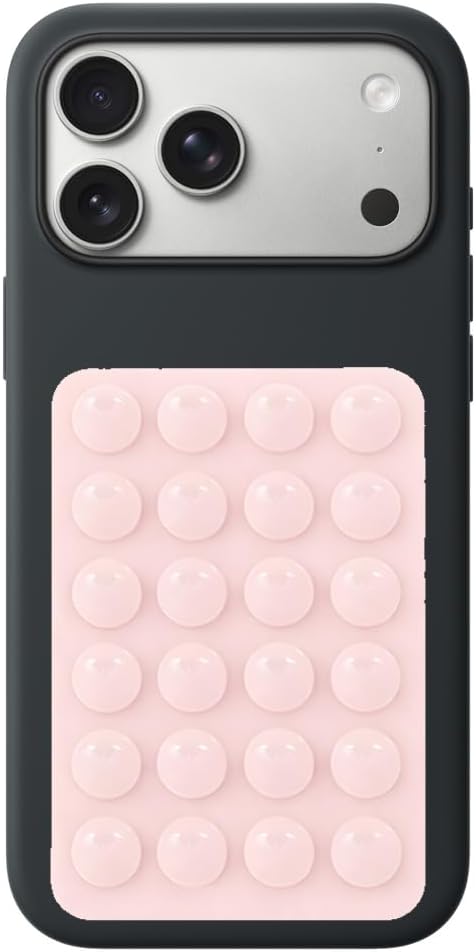 Dikdörtgen Vantuzlu Yapışkan Telefon Tutucu Taşınabilir Silikon Yumuşak Telefon Standı Geniş Kullanım Alanı Pudra