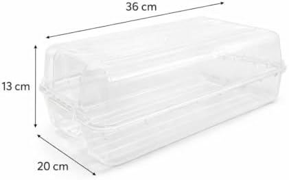 Alternative view of Şeffaf Erkek Ayakkabı Kutusu Kilitli Kapaklı İç İçe Geçebilen Ayakabı Koruma Kutusu (6)