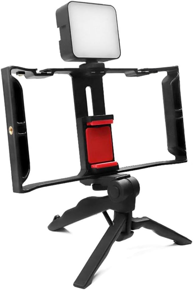ayex AX-PC3 Telefon Cage Rig | Çoklu Hot Shoe ve 1/4” Vida Bağlantılı | Vlog, Video ve Canlı Yayın Telefon Kafesi