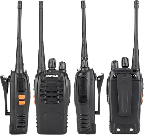 Alternative view of 2 Adet BF-888S PMR446 El Telsizi 16 Kanal 446MHz-446.2Mhz 0.5W VOX CTCSS DCS Gürültü Azaltma Uzun Menzil Dahili Fener Şarjlı Batarya Walkie Talkie, 140 gr