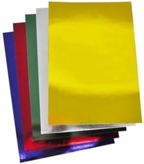Alternative view of Aynalı Metalik Fon Kartonu 50x70cm 10 Adet (5 Farklı Renk) 1996382809