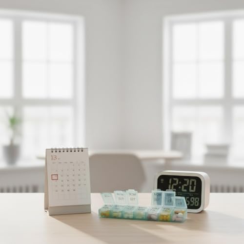 Alternative view of 4 Adet Haftalık İlaç Kutusu – Günlük Bölmeli, Şeffaf Kapaklı Tablet ve Vitamin Organizer