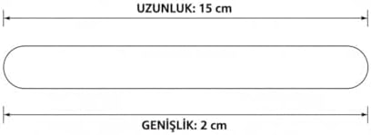 Alternative view of 50 Adet Ahşap Dil Çubuğu 15 cm | Doğal, Pürüzsüz Kenarlı | El İşi, Hobi, Eğitim ve Medikal Kullanım İçin