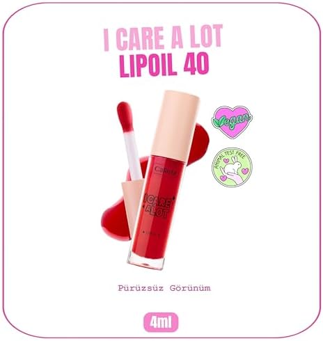 Alternative view of Callista I Care A Lot Lip Oil Nemlendirici ve Parlatıcı Dudak Bakım Yağı - 40 Red Vibes - Kırmızı