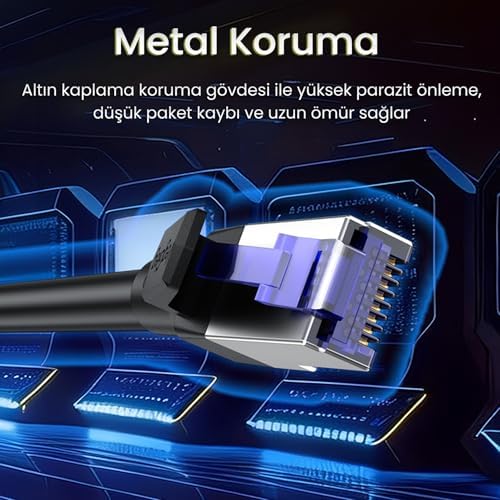 Alternative view of CAT7 10Gbps Gigabit 600Mhz FTP Ethernet Kablosu 5 Metre