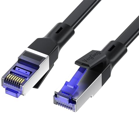 CAT7 10Gbps Gigabit 600Mhz FTP Flat Ethernet Kablosu 10 Metre