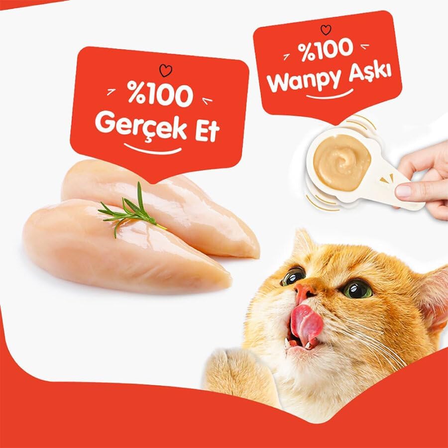 Alternative view of Tavuklu 10 * 16 gr Kaşıklı Kedi Ödül Kreması