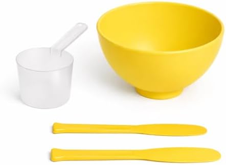 Alternative view of ALEXDELLO SİLİKONLU,KIRILMAZ SAÇ BOYAMA KABI VE MASKE KARIŞTIRMA KABI, 3 LÜ SET -SARI RENK