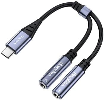 Type-C to 3.5mm Aux ve Mikrofon Dönüştürücü Adaptör DAC Chip HiFi Ses Kartı