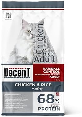Decent Premium Tavuklu ve Pirinçli Yetişkin Kedi Maması 15 Kg