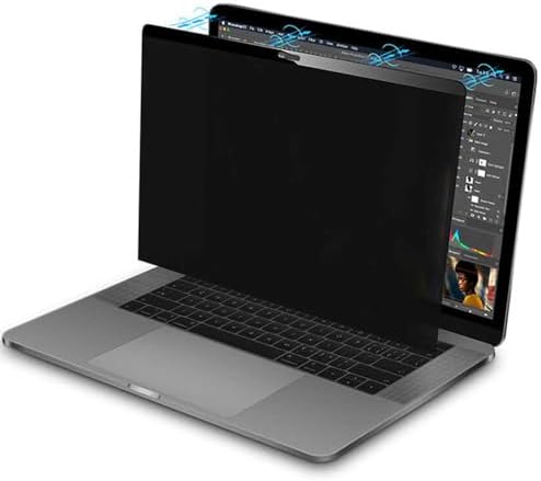 MacBook Air 13.6 inç ile Uyumlu Hayalet Ekran Koruyucu Film İstediğin Zaman Tak Çıkar Aparatlı Gizlilik Filtre ve Parlaklık Azaltma Özellikli 13.6inç Ekran Boyutları ile Uyumlu Kolay Kurulum