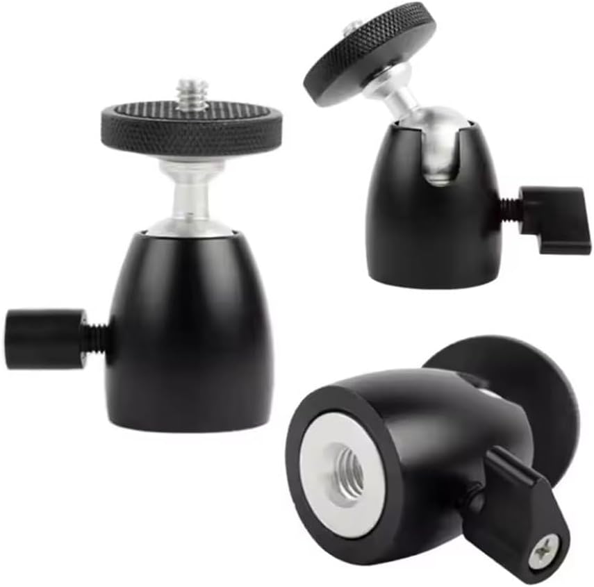ayex AX-BH01 Mini Top Başlı Kafası | Stabil ve Esnek Açı Ayarlı Ball | Kamera ve Aksesuarlar ile Uyumludur