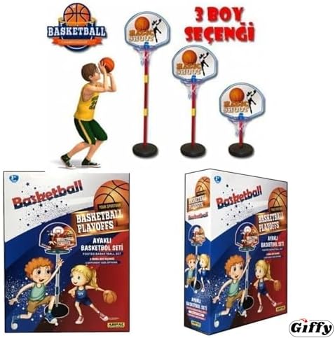 Alternative view of Giffy/Ayaklı Büyük Boy Basketbol Potası 120cm Portatif Basketbol Pota Ayarlanabilir Boy
