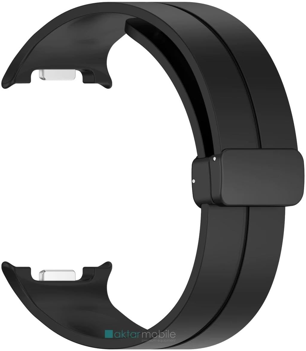 Alternative view of - Galaxy 8 46 mm ile Uyumlu Silikon Kordon Magnetik D Tokalı Spor Kayış Mıknatıslı Toka