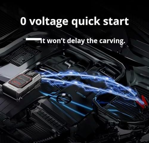 Alternative view of Harvox Çok Fonksiyonlu Taşınabilir Araç Güç Destek Cihazı – Akü Takviye & Power Destek Ünitesi Jump Starter – 12 V Çok Amaçlı Güç Kaynağı – Hava Basınç Pompası ve Acil Işık Fonksiyonlu