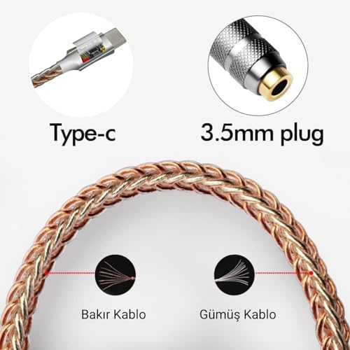 Alternative view of Type-C - 3.5 CX31993 MAX97220 Çip HiFi DAC Kartı Kulaklık Kablosu (USB başlık)