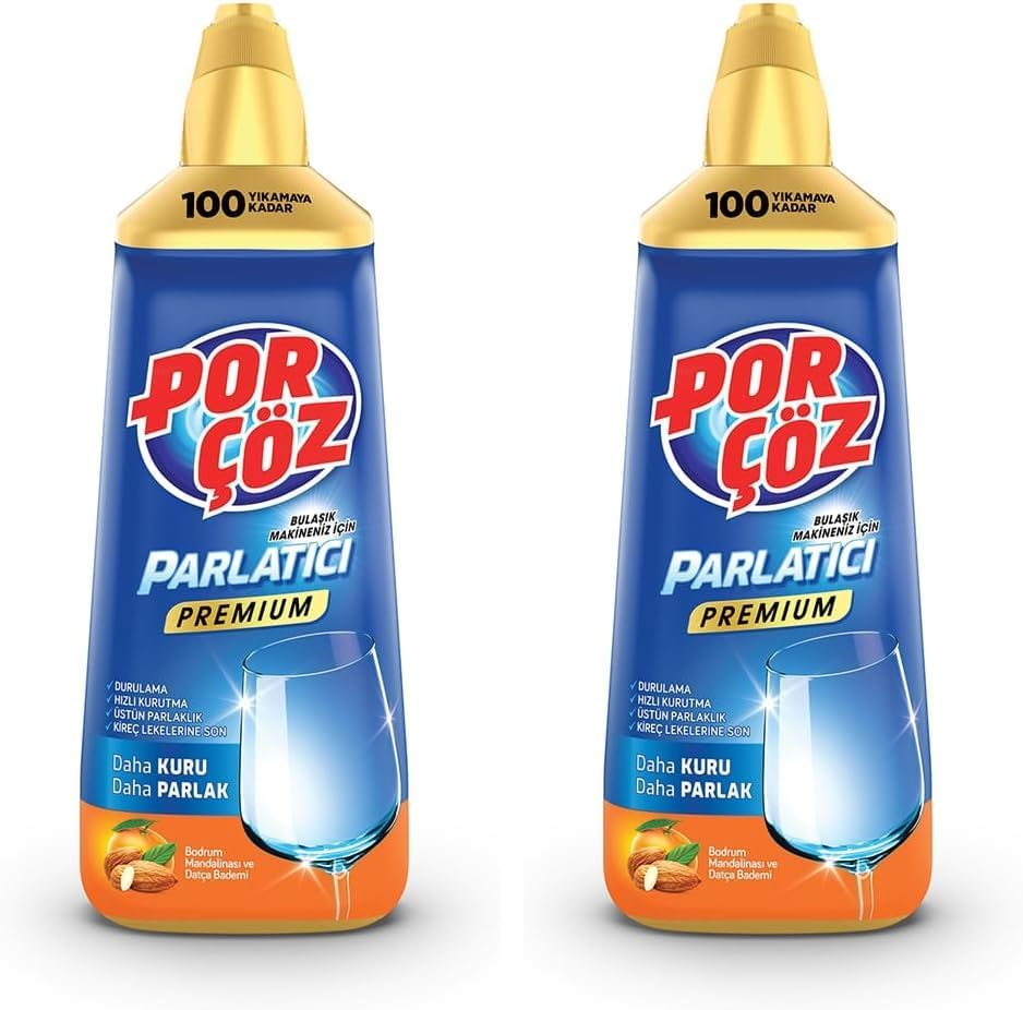 Bulaşık Makinesi Parlatıcısı (Bodrum Mandalinası - Datça Bademi) 500 Ml (2 paketi)