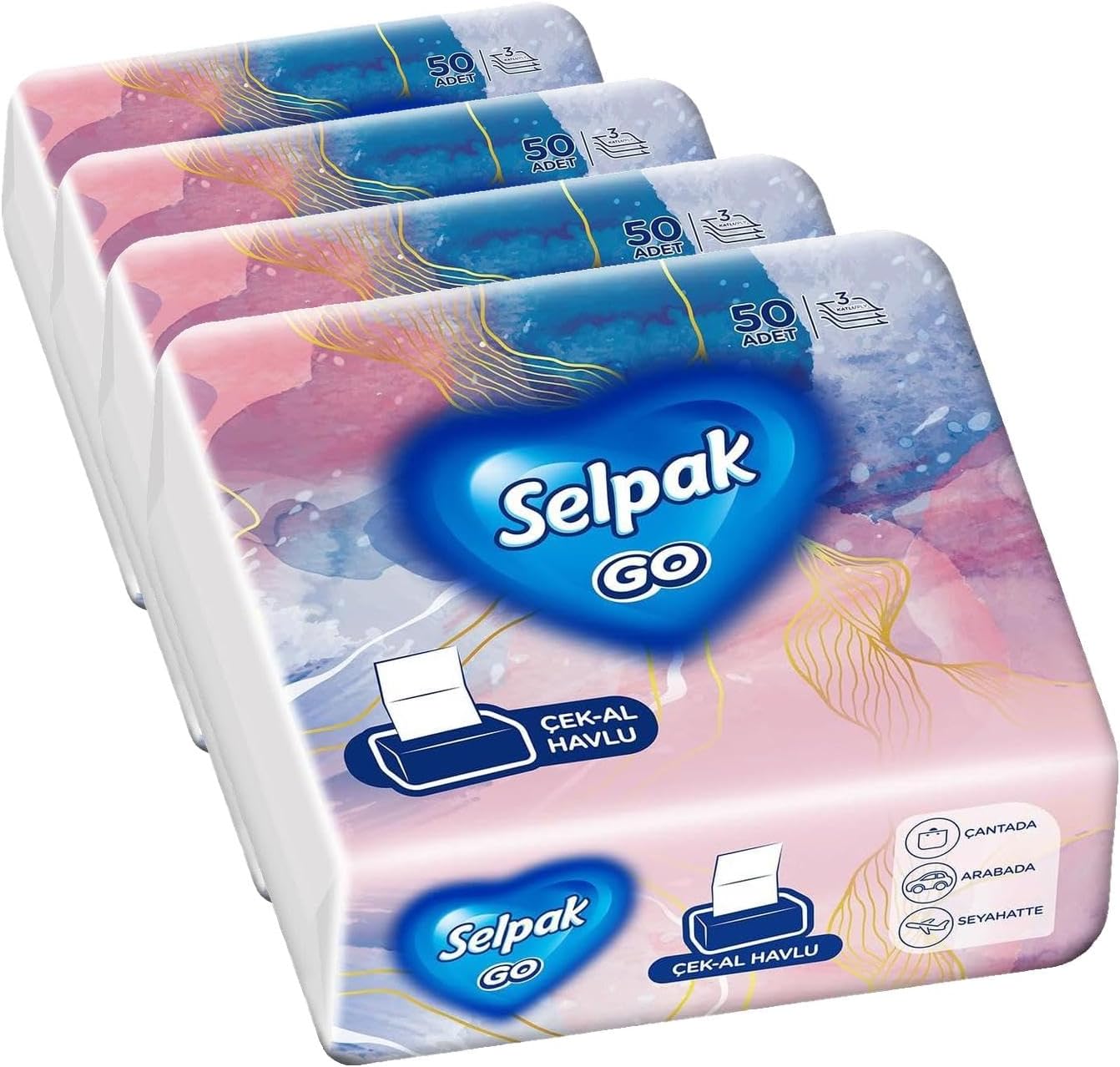 Selpak Go Çek Al Havlu 50'li (4 paketi)