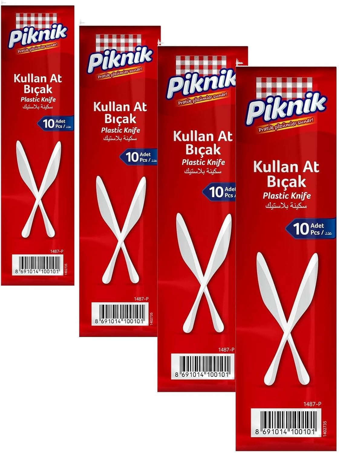 Alternative view of Piknik Plastik Bıçak 10'lu