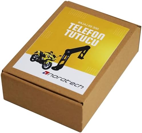 Alternative view of Noratech Moto Telefon Tutucu Standı ve GPS Navigasyon Braketi, BAJAJ RS 200 için Uyumlu, Siyah Metal, Vida Montajı, Evrensel Telefon Uyumluluğu