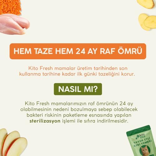 Alternative view of Kito Fresh Tavuk Etli Kedi Yemeği 80 g