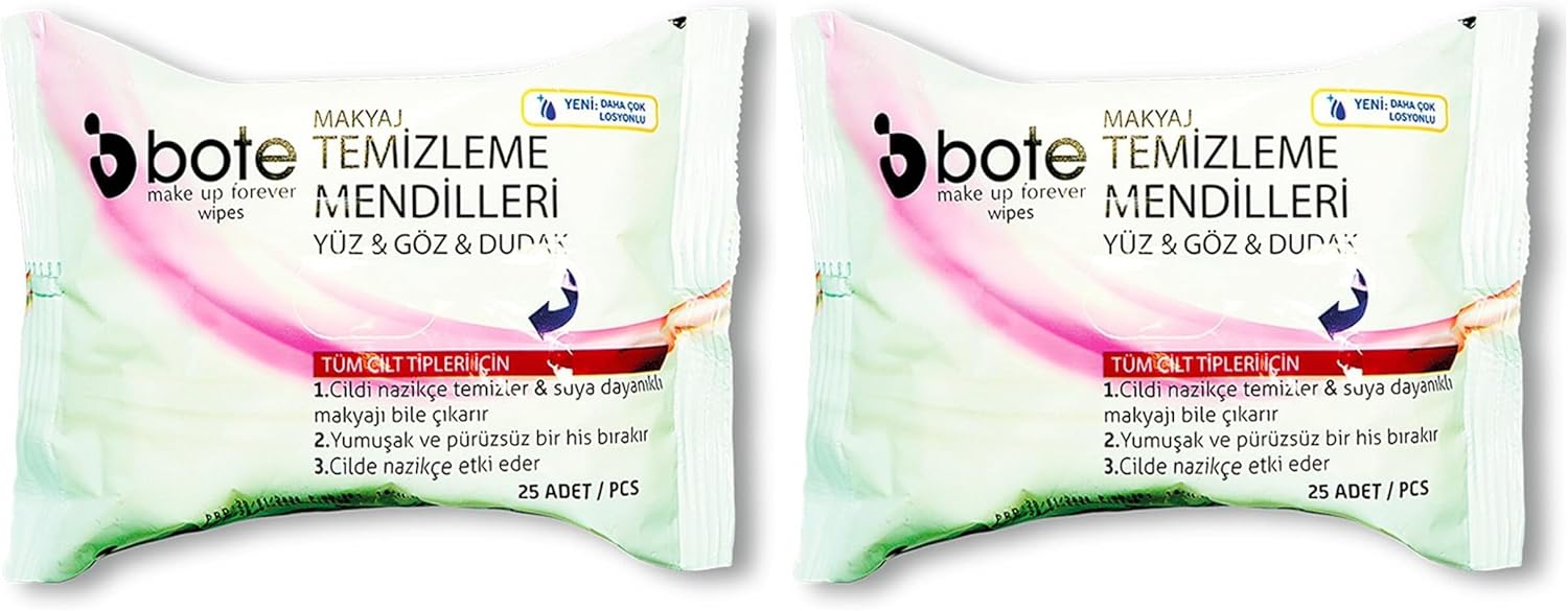 Bote Makyaj Temizleme Mendili (2 paketi)