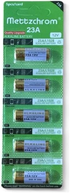23A 12V Alkalin Pil Garaj Bariyer Kepenk Oyuncak Alarm Kumandası Kapı Zili Pili 5 Adet A23 E23A MN21 MS21 L1028 VA23GA