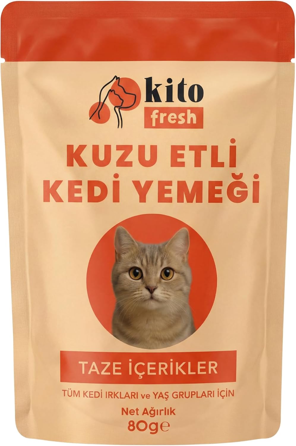 Alternative view of Kito Fresh Kuzu Etli Kedi Yemeği 80 g