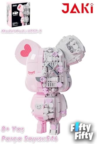 Jaki Maker Pop Mıknatıs Ayı -JK6250-2(546 Parça) Oyuncak Yapım Seti