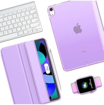 Alternative view of iPad Air 11 M3 (2025) / M2 (2024) / Air 10.9 (2022/2020) ile Uyumlu Kapaklı Standlı Uyku Modlu Smart Kılıf, Clove Purple
