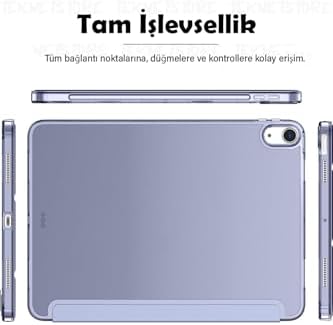 Alternative view of iPad Air 11 M2 (2024) / Air 10.9" 5. Nesil (2022) / Air 4. Nesil (2020) ile Uyumlu Kılıf, Kapaklı, Standlı, Uyku Modlu Smart, Lila
