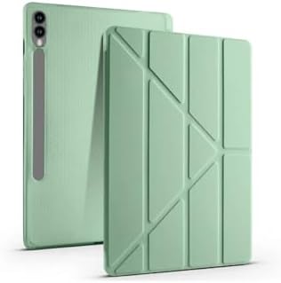 Alternative view of Galaxy Tab S9 Fe Plus 12.4" ile Uyumlu Kalem Bölmeli Uyku Modlu Silikon Kapak Kılıf, Açık Yeşil