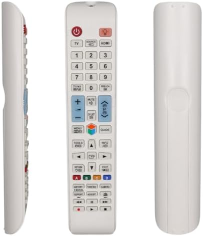 Uyumlu QE43LS01 ve LCD LED TV Modelleriyle Uyumlu Beyaz Kumanda – Muadil Uzaktan Kumanda, Tak-Çalıştır Özellikli